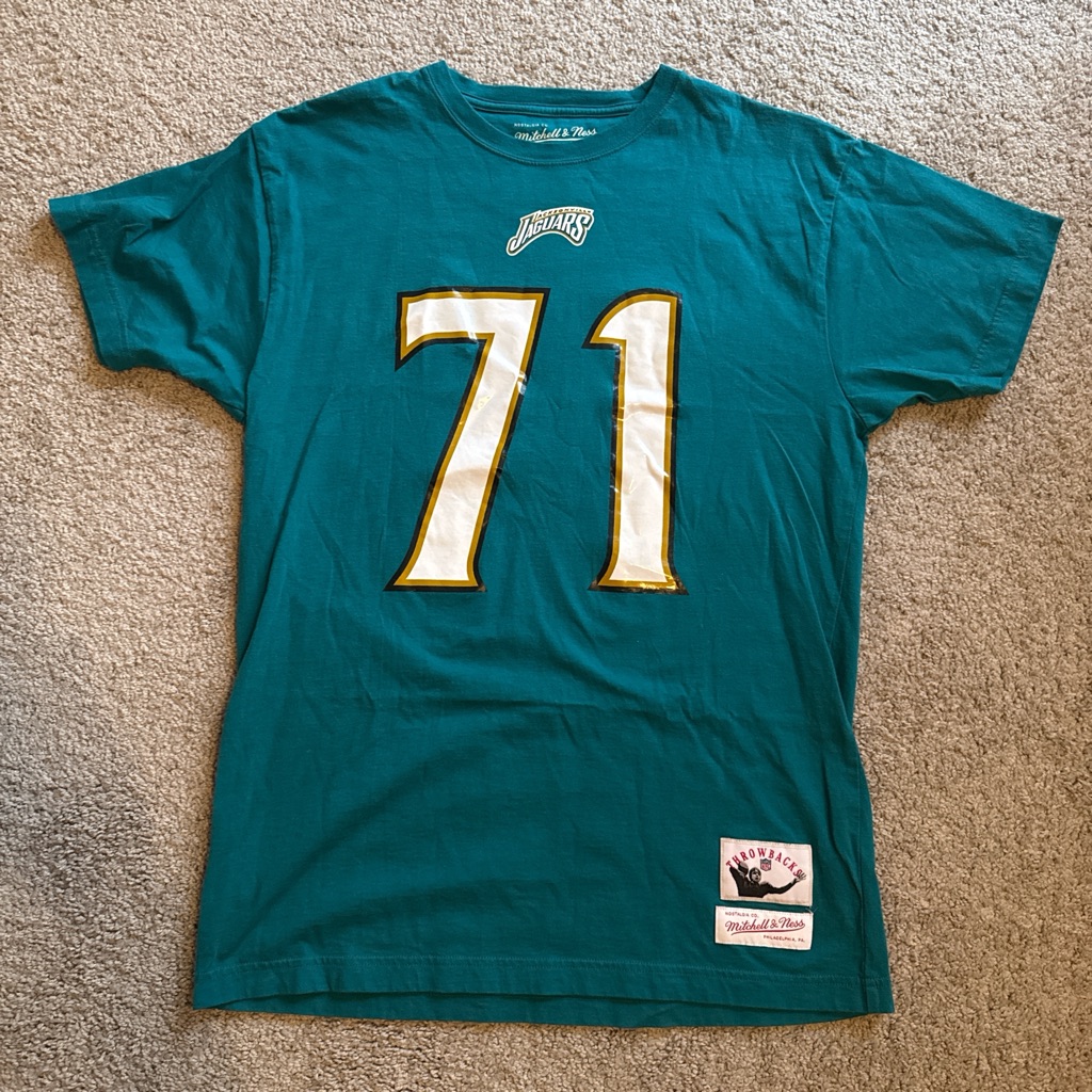 Mitchell & Ness Teal T-Shirt With Number 71